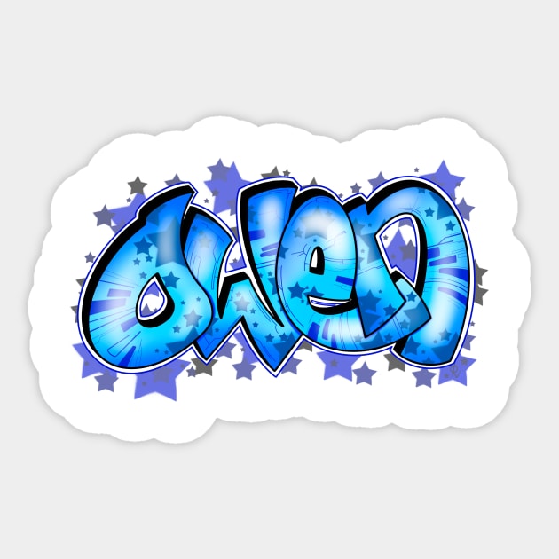 Owen Graffiti Name Sticker by ARTHE